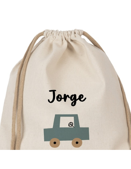 Hazlo With Love - Mochila Personalizable "Aventuras sobre Ruedas" Diseño Car