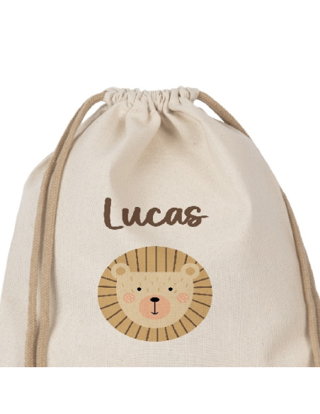 Hazlo With Love - Mochila Personalizable "Aventuras en la Sabana" Diseño León África