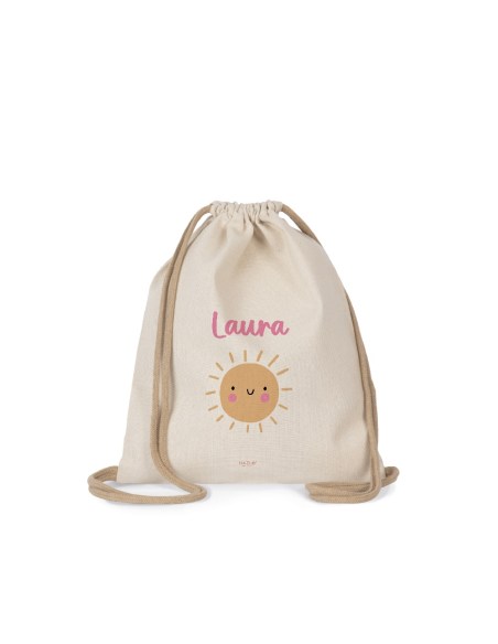 Hazlo With Love - Mochila Personalizable "Aventuras con Energía" Diseño Sol