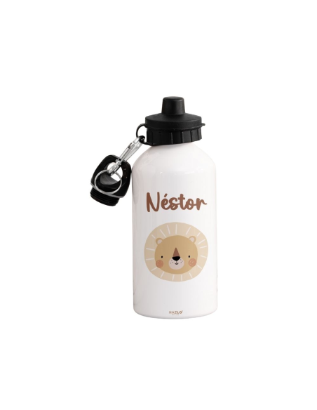 Cantimplora Personalizada "Bebidas con Aventuras en los Bosques de la India" León Asia