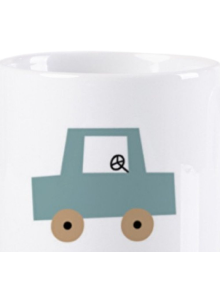 Taza de Cerámica Personalizada "Bebidas sobre Ruedas" Diseño Car