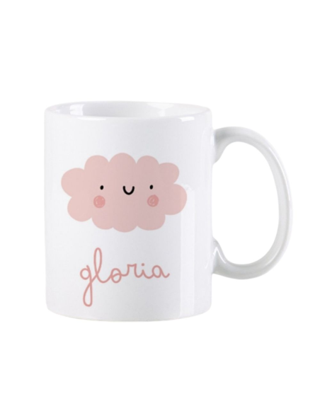 Taza de Cerámica Personalizada "Bebidas Dulces" Diseño Nube