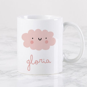 Taza de Cerámica Personalizada "Bebidas Dulces" Diseño Nube