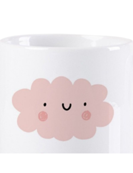 Hazlo With Love - Taza de Plástico Personalizada "Bebidas Dulces" Diseño Nube