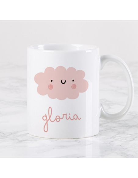 Hazlo With Love - Taza de Plástico Personalizada "Bebidas Dulces" Diseño Nube