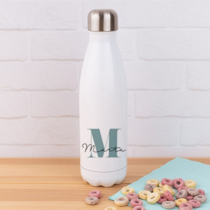 Botella térmica personalizable "Bebidas Personalizadas" diseño Inicial