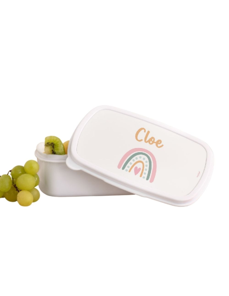 Hazlo With Love - Fiambrera Personalizable "Comidas con Magia" Diseño Arco Iris