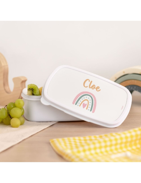 Hazlo With Love - Fiambrera Personalizable "Comidas con Magia" Diseño Arco Iris