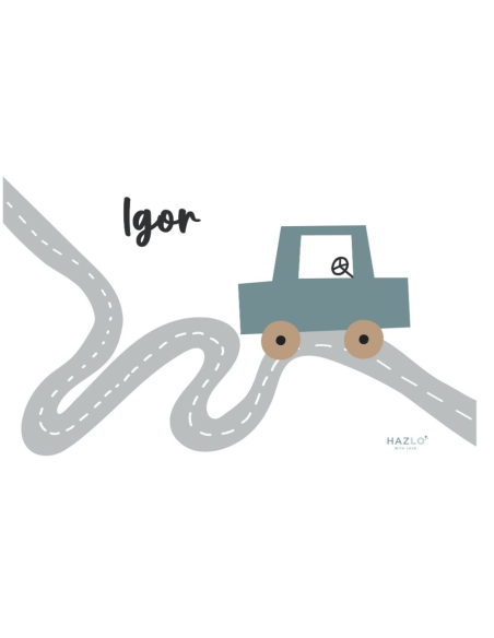 Hazlo With Love - Fiambrera Personalizable "Comidas sobre Ruedas" Diseño Car