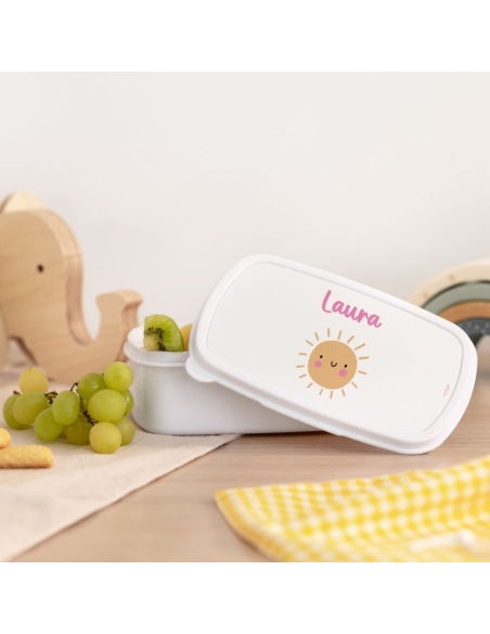 Hazlo With Love - Fiambrera Personalizable "Comidas con Energía" Diseño Sol