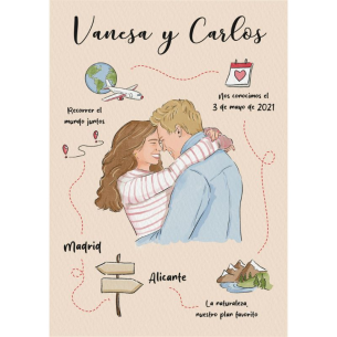 Lámina ilustrada vuestra historia. 2